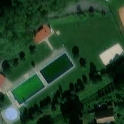 Sand Volleyball Court — aerial view