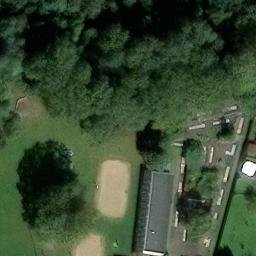 Sand Volleyball Court — aerial view
