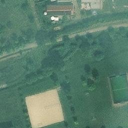 Sand Volleyball Court in Estenfeld, Bayern — aerial view