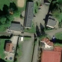 Sand Volleyball Court — aerial view