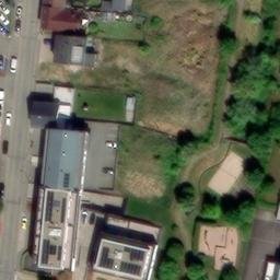 Sand Volleyball Court — aerial view