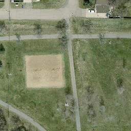 East End Beach Volleyball Court #1 — aerial view