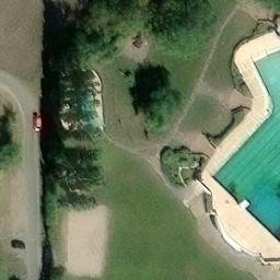 Sand Volleyball Court, Darmstadt — aerial view