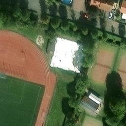 Volleyball Court, Armsheim — aerial view