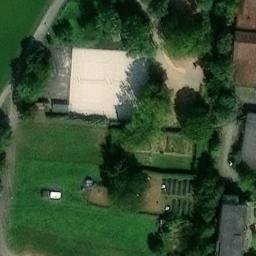 Sand Volleyball Court in Estenfeld, Bayern — aerial view
