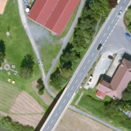 Sand Volleyball Court, Triefenstein — aerial view