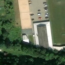 Sand Volleyball Court, Würzburg — aerial view