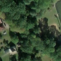 Volleyball Court near Březina — aerial view