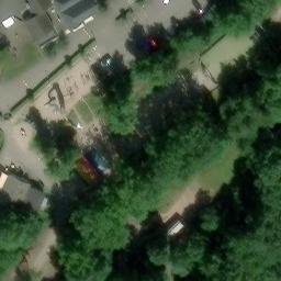 Sand Volleyball Court in Leiwen, Rheinland-Pfalz — aerial view