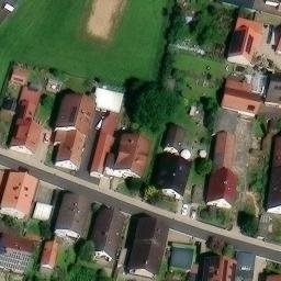 Sand Volleyball Court, Hettstadt — aerial view