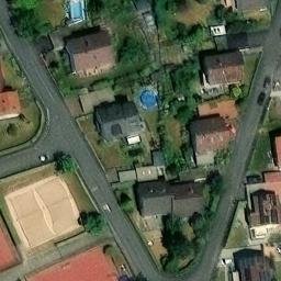 Sand Volleyball Court, Wiesentheid — aerial view