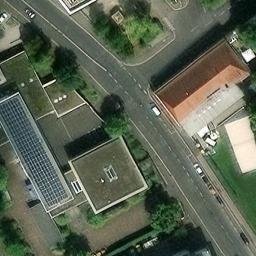 Sand Volleyball Court, Würzburg — aerial view