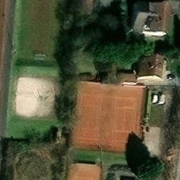 Sand Volleyball Court, Guntersblum — aerial view