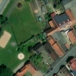Sand Volleyball Court, Schwarzach a.Main — aerial view