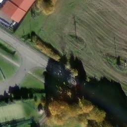Volleyball Court near Tachov — aerial view