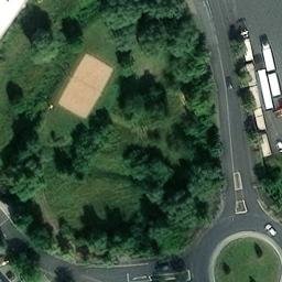 Sand Volleyball Court, Rottendorf — aerial view