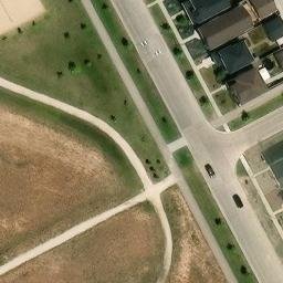 Bridgwater Trails Beach Volleyball Court — aerial view