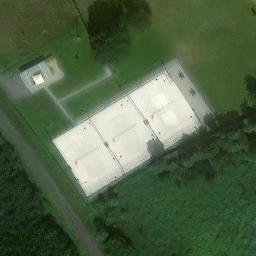 Sand Volleyball Court — aerial view