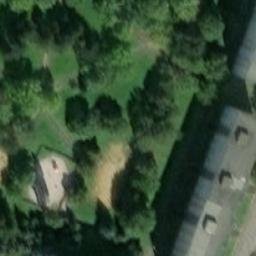 Sand Volleyball Court — aerial view