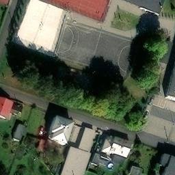 Sand Volleyball Court — aerial view