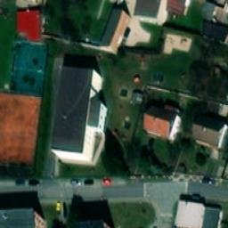 Sand Volleyball Court — aerial view