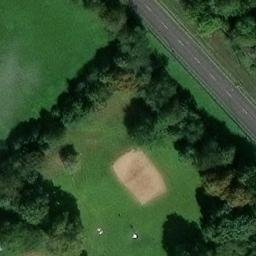 Sand Volleyball Court, Würzburg — aerial view
