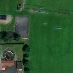 Sand Volleyball Court in Mainstockheim, Bayern — aerial view