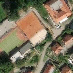 Sand Volleyball Court — aerial view
