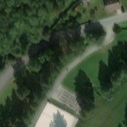 Sand Volleyball Court — aerial view