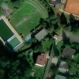 Sand Volleyball Court — aerial view