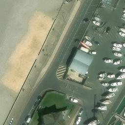 Sand Volleyball Court — aerial view