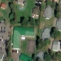 Volleyball Court near Chotilsko — aerial view