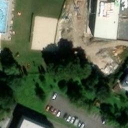 Sand Volleyball Court — aerial view