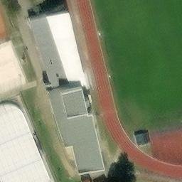 Sand Volleyball Court — aerial view