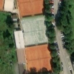 Sand Volleyball Court — aerial view