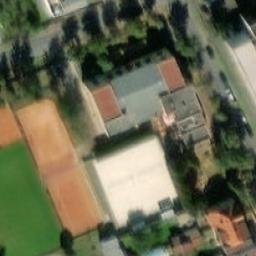 Sand Volleyball Court — aerial view