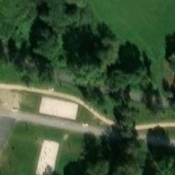 Sand Volleyball Court — aerial view