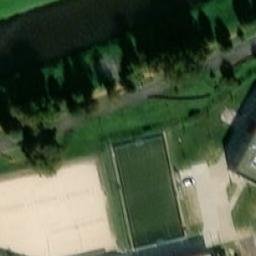 Sand Volleyball Court — aerial view