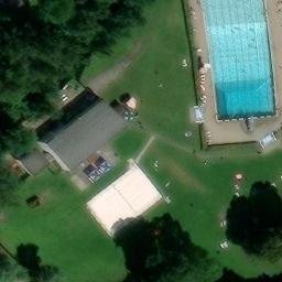 Sand Volleyball Court — aerial view