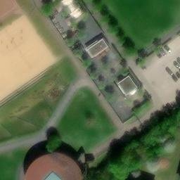 Sand Volleyball Court in Tarforst, Rheinland-Pfalz — aerial view