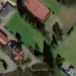 Grass Volleyball Court — aerial view