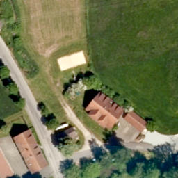 Sand Volleyball Court, Wachenroth — aerial view