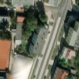 Sand Volleyball Court — aerial view