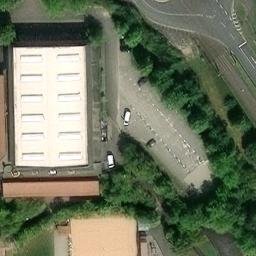 Sand Volleyball Court, Würzburg — aerial view