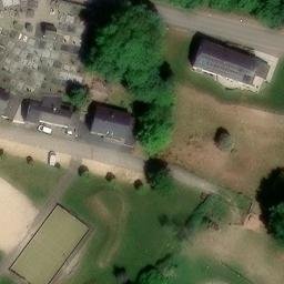 Sand Volleyball Court — aerial view