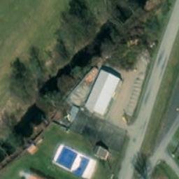Sand Volleyball Court — aerial view