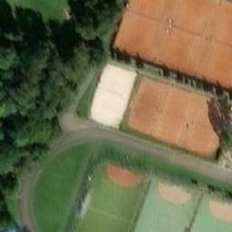 Sand Volleyball Court — aerial view