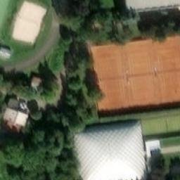 Sand Volleyball Court — aerial view