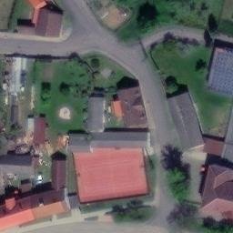 Volleyball Court near Kladruby — aerial view