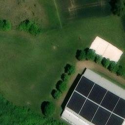 Sand Volleyball Court, Forchheim — aerial view